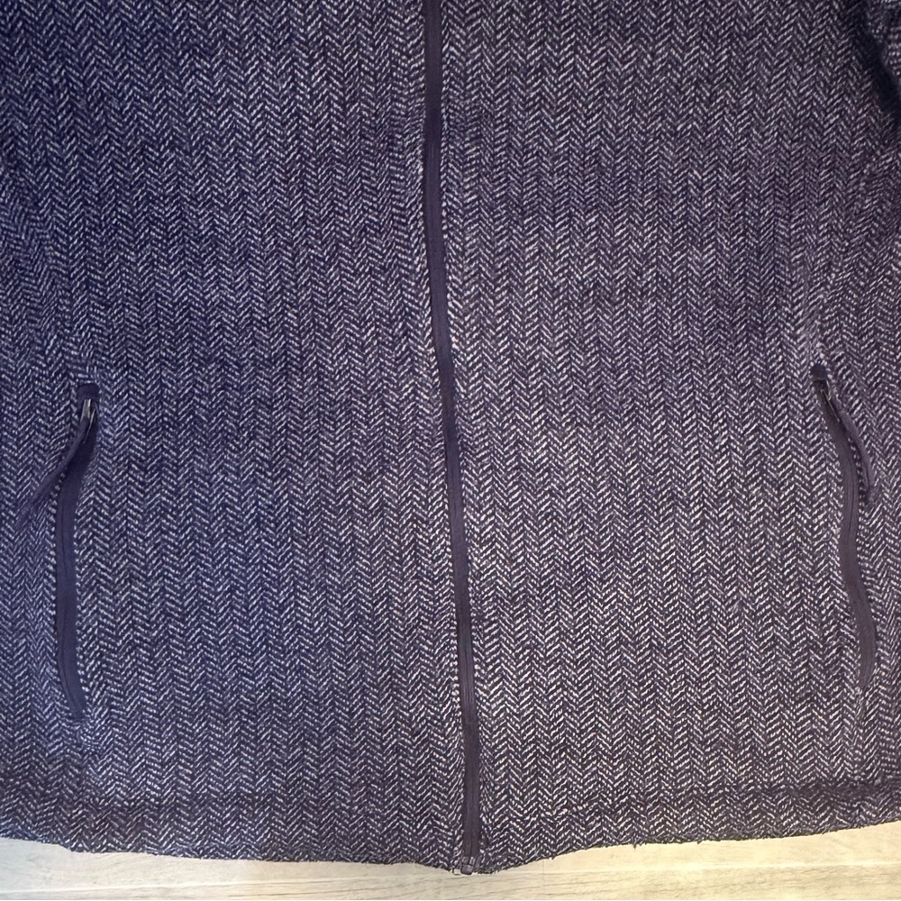 Columbia Purple Knit Herringbone Full Zip Jacket – Women’s XL - Picture 7 of 12